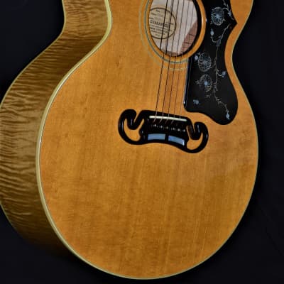 GIBSON J-200 JUNIOR. VINTAGE 1992. HIGHLY FLAMED MAPLE. 2/3 SIZE OF A J-200.  VINTAGE 1992 | Reverb