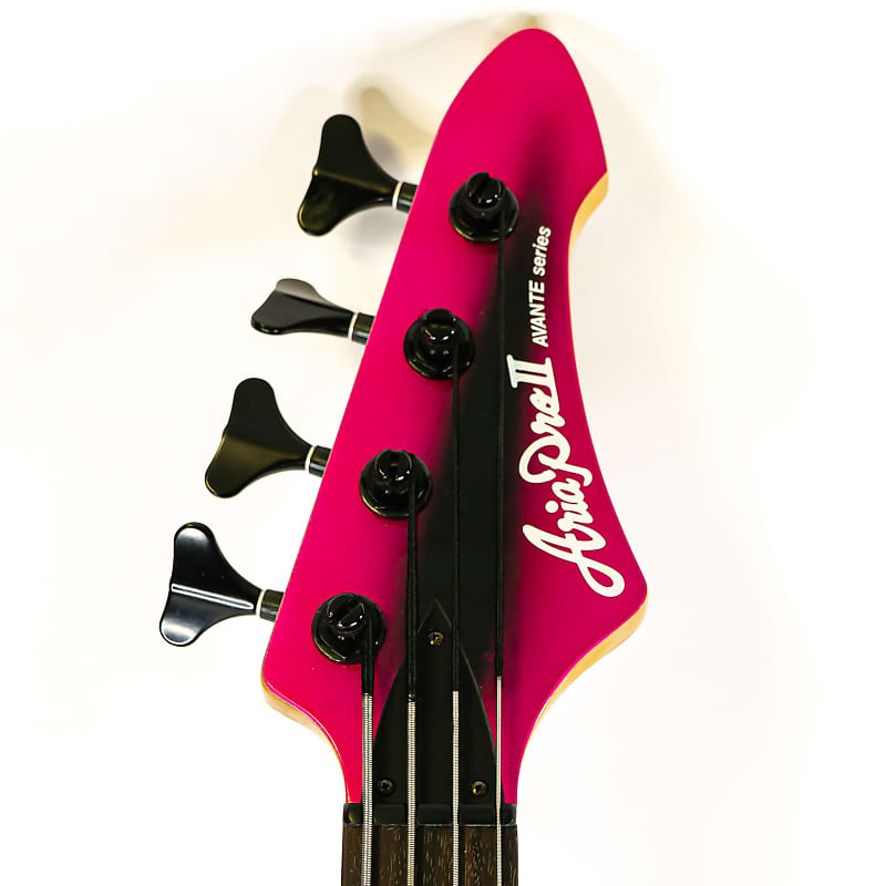 1992 Aria Pro II Avante Series AVB-50 Electric Bass - Metallic Pink Burst