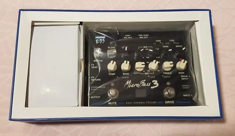 EBS MicroBass 3 2-channel Preamp Pedal | Reverb Norway