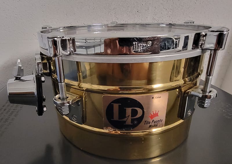 Latin Percussion LP Tito Puente brass Timbal 10" Reverb