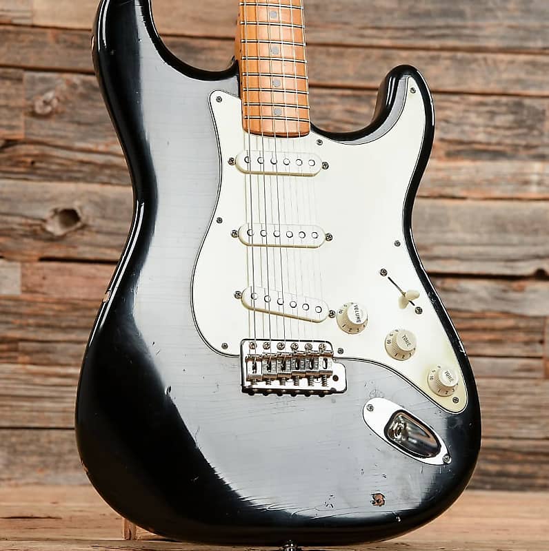 1982 Fender 1957 Stratocaster Fullerton Reissue Black AVRI image 1