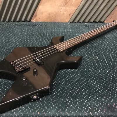 Vintage 1990s BC Rich Platinum Series Warlock Electric Solid Body 4-String Bass Guitar image 12