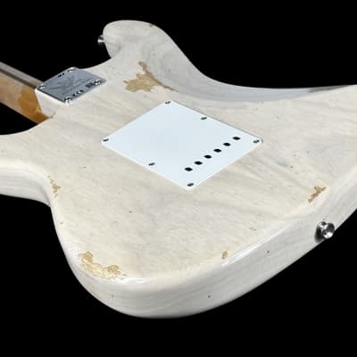 2024 Fender Stratocaster Fat 54 Custom Shop 70th Anniversary Limited Edition Relic ~ Aged White Blonde image 4