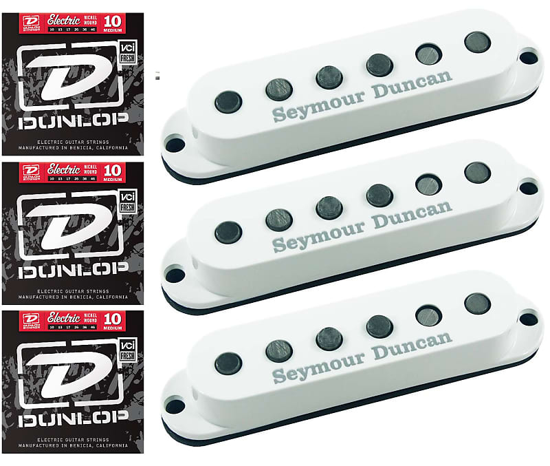 Seymour Duncan Custom Staggered Strat White Set SSL-5 Calibrated Single Coil Set ( 3 STRING SETS ) image 1
