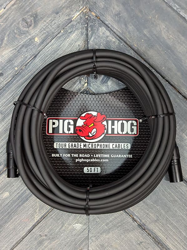 Mint PIG HOG PHM50 8MM MIC CABLE, 50FT XLR image 1