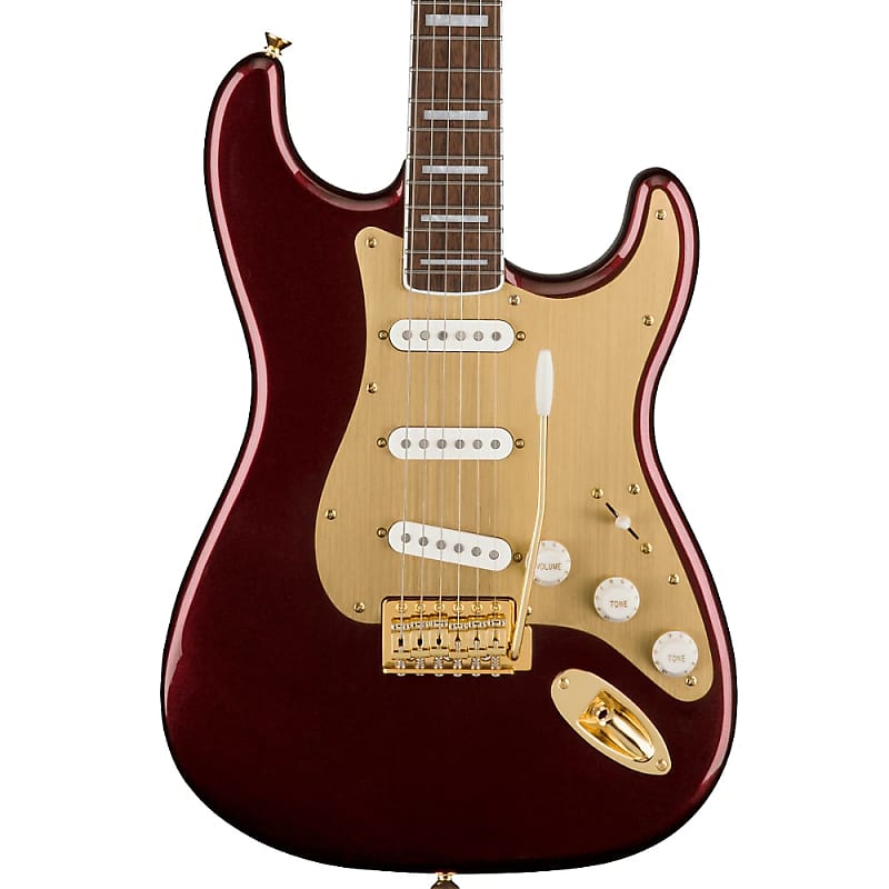 Squier 40th Anniversary Gold Edition Stratocaster | Reverb