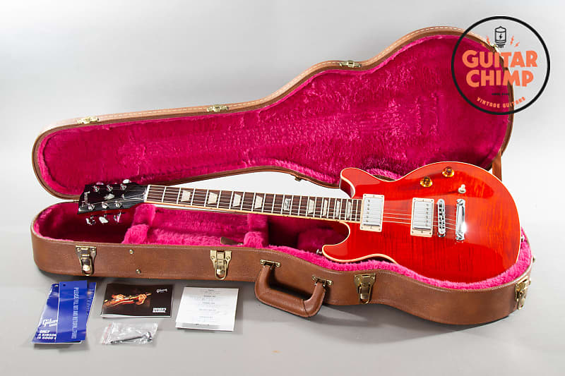 2014 Gibson Les Paul Classic 120th Anniversary Double Cutaway Trans Red |  Reverb