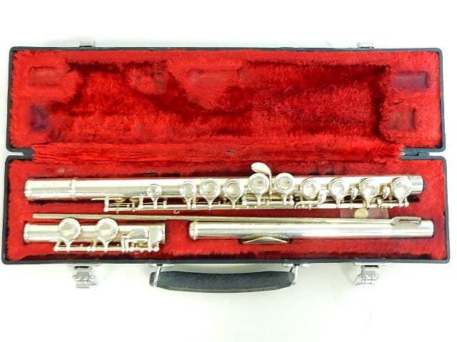 Yamaha YFL-225S Flute, Japan, with case image 1