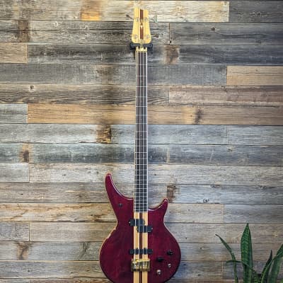 (16498) Daion Power Mark XX-B 4 String Bass '75-'84 - Wine Red image 3