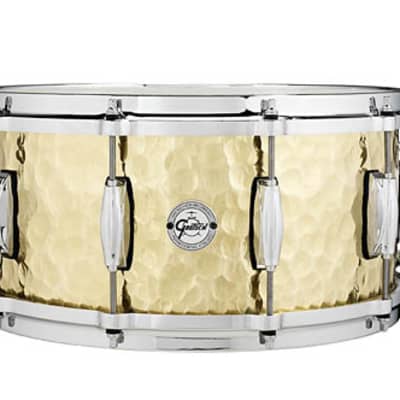 Gretsch Hammered Brass Snare Drum 6.5 x 14, S1-6514-BRH image 3