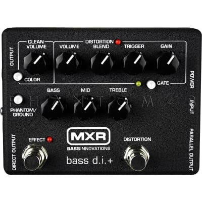 MXR BASS DI M80 Bass DI Bass Distortion Preamp Built in Noise Gate Pedal w-cable image 3