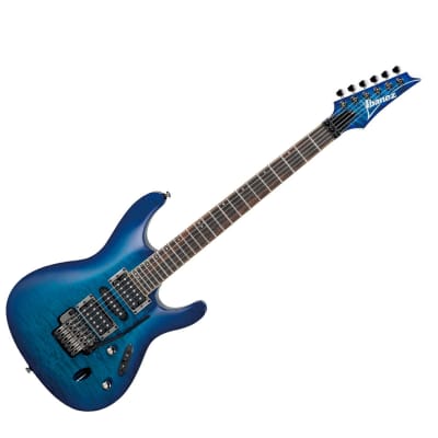 Used Ibanez S670QMSPB S Standard Electric Guitar - Sapphire Blue for sale