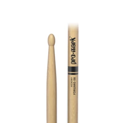 Promark Classic Forward 5B Hickory Oval Wood Tip Drumstick image 7