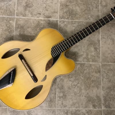 2013 Mirabella Trapdoor model "Bourbon on the Rocks" Acoustic Archtop image 2