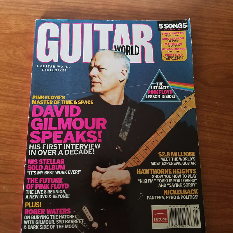 David Gilmour / Pink Floyd Guitar World Magazine May 2006 | Reverb