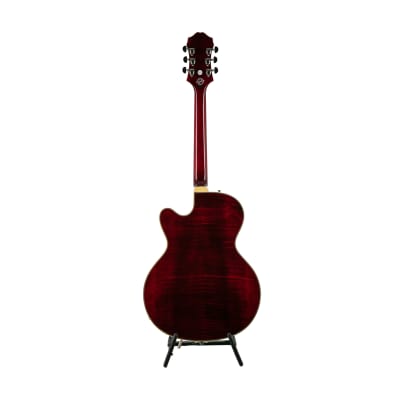 Epiphone Emperor Swingster Hollowbody Electric Guitar, RW FB, Wine Red (NOS), 18012302994 image 3