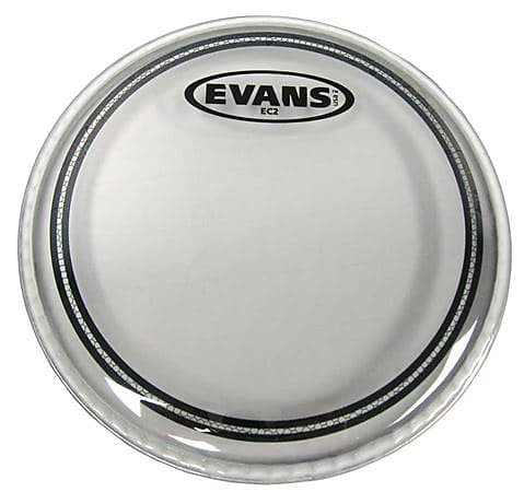 Evans EC2S Edge Control with SST Clear Drum Head 8 inch image 1