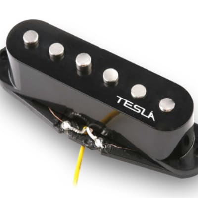 Tesla VR1 Single Coil Guitar Pickup - Bridge / Black image 1