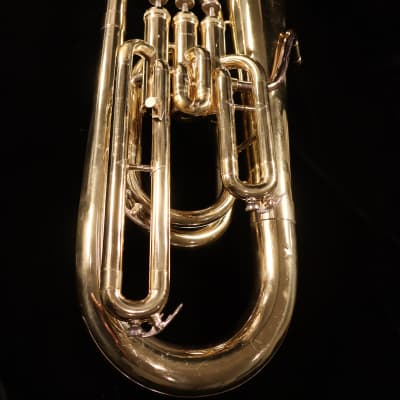 Holton B470R Collegiate Student Model 3-Valve Bb Baritone Horn 2010s - Clear-Lacquered Brass image 1