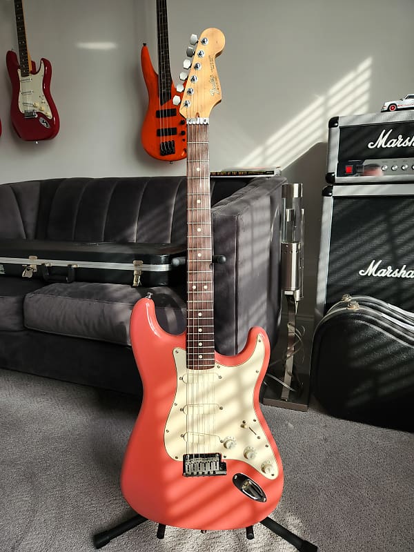 1988 Fender Strat Plus Dusty Rose E4 serial 1st year | Reverb