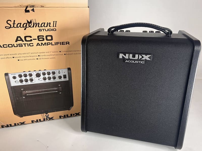NuX Stageman II AC60 Acoustic Guitar Amplifier 60 watt with Reverb