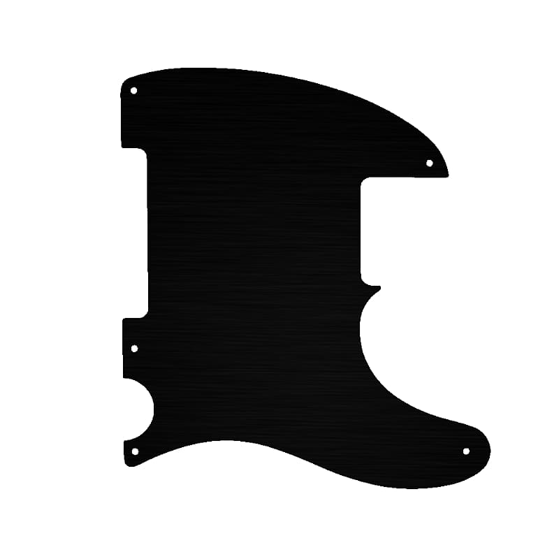 Pickguard For Fender Esquire SIMULATED BLACK ANODIZED Reverb