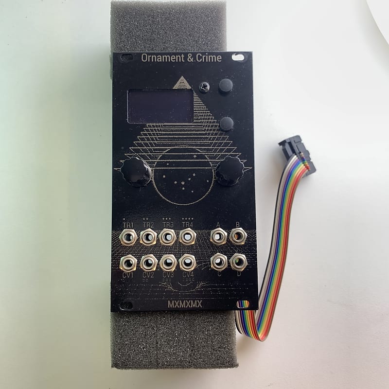 mxmxmx Ornament & Crime Eurorack module Black Reverb