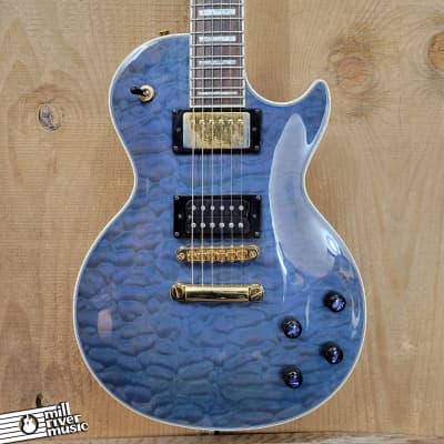Epiphone LP Custom Prophecy Plus Midnight Sapphire Upgraded  w/OHSC for sale