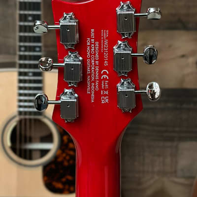 Rivolta Guitars Duocata Jr Rosso Red Electric Guitars with Rivolta Premium Soft Case image 13