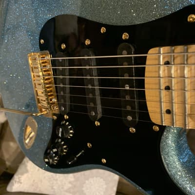 Fender Crazy Rare-Custom Shop  7 String Stratocaster 'Alex Gregory' Blue Sparkle image 14