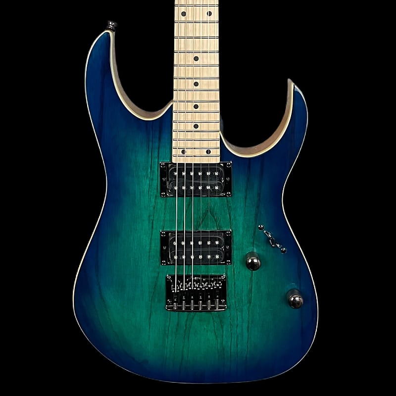 Ibanez RG421AHM Electric Guitar in Blue Moon Burst | Reverb