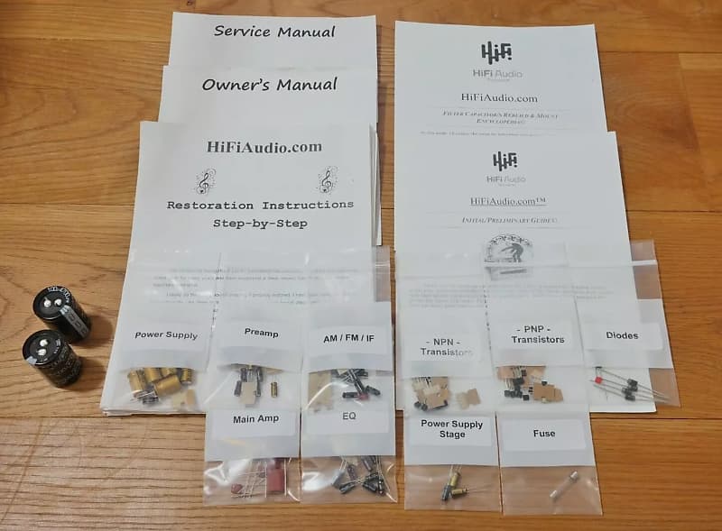 Marantz model 27 restoration kit filter capacitor repair rebuild fix  			