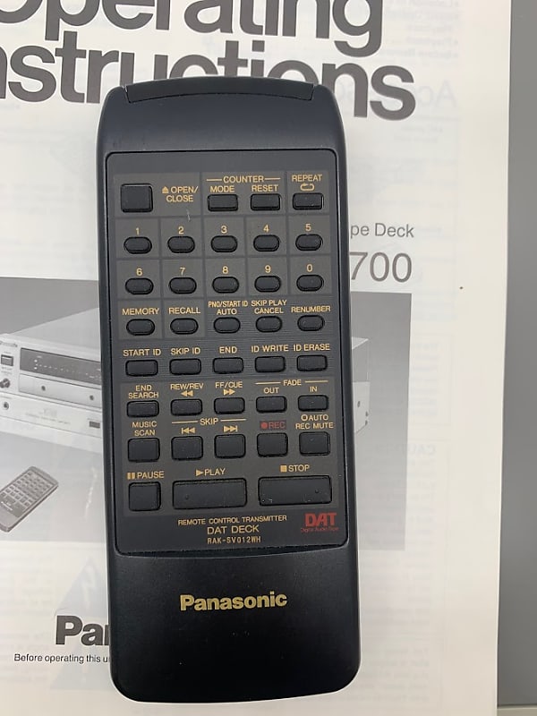 Panasonic SV-3700 Tape Deck and Recorder