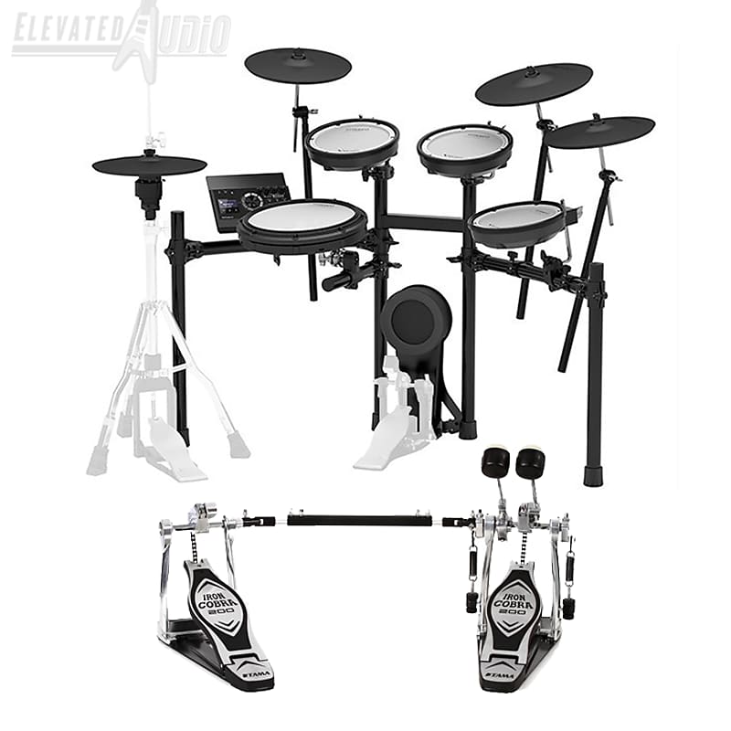 Roland TD-17KVX Electronic V-Drum Kit + TAMA Iron Cobra Double