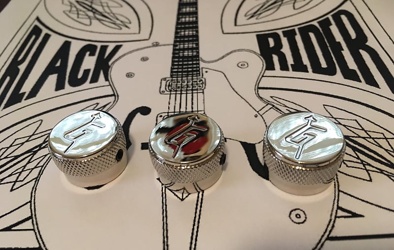 3 Gretsch Electromatic G Knobs Nickel Metric G5120 G5122 Reverb