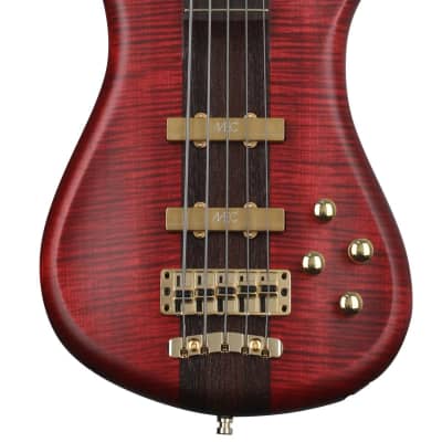 Warwick Masterbuilt Streamer Stage I 5-string Bass Guitar - Burgundy Red Transparent Satin for sale