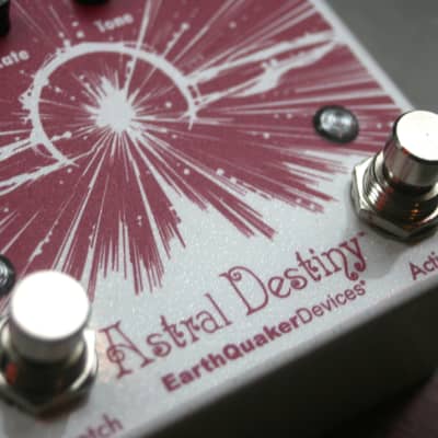 EarthQuaker Devices Astral Destiny Octal Octave Reverberation Odyssey 2021 - Present - White Sparkle / Red Print image 10