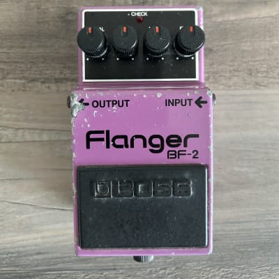 Boss BF-2 Flanger 1980-1984 (Black Label) Made In Japan | Reverb