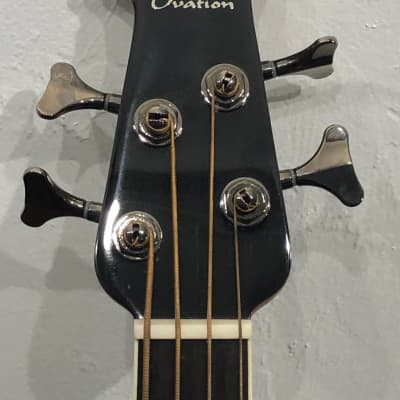 Ovation CEB44-1N Celebrity Elite Exotic Mid Depth Mahogany Neck 4-String Acoustic Bass Guitar image 7