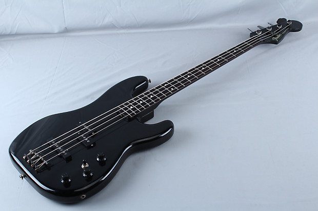 Used Vintage Fender Jazz Bass Special Black with OHSC Made