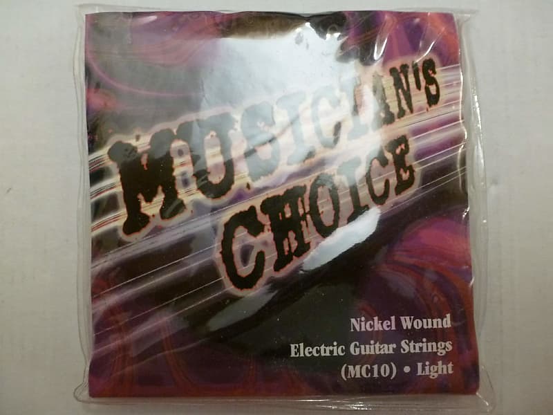 Good Inexpensive Gift: New Sealed-Package N.O.S. Vintage Musician's Choice MC10 Light Lite Electric Guitar Center Strings Nickel Wound NOS (New Old Stock) great price deal + SAVE More if you Buy More Than 1 Set image 1