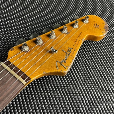Fender Custom Shop, LTD 1960 Dual Mag II Stratocaster, Super Heavy Relic- Aged Vintage White (7lbs 12oz) image 16