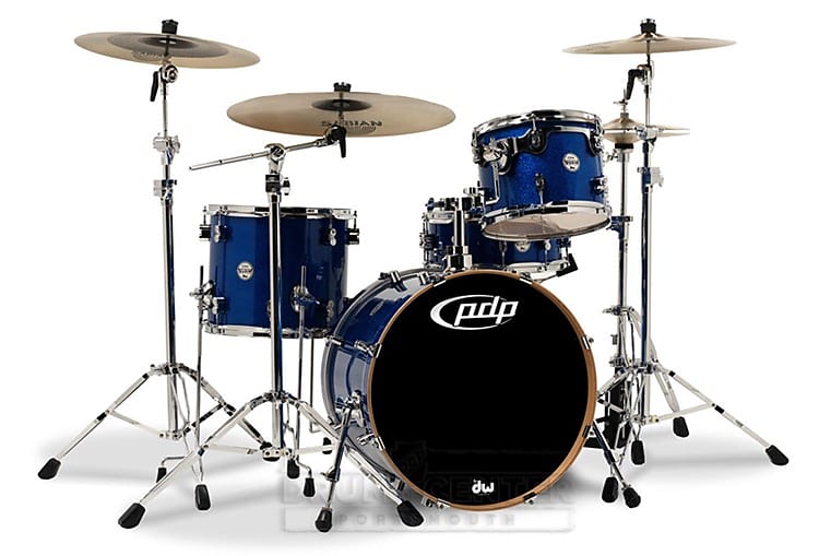 PDP Concept Maple Drum Set : Blue Sparkle - 3 Piece