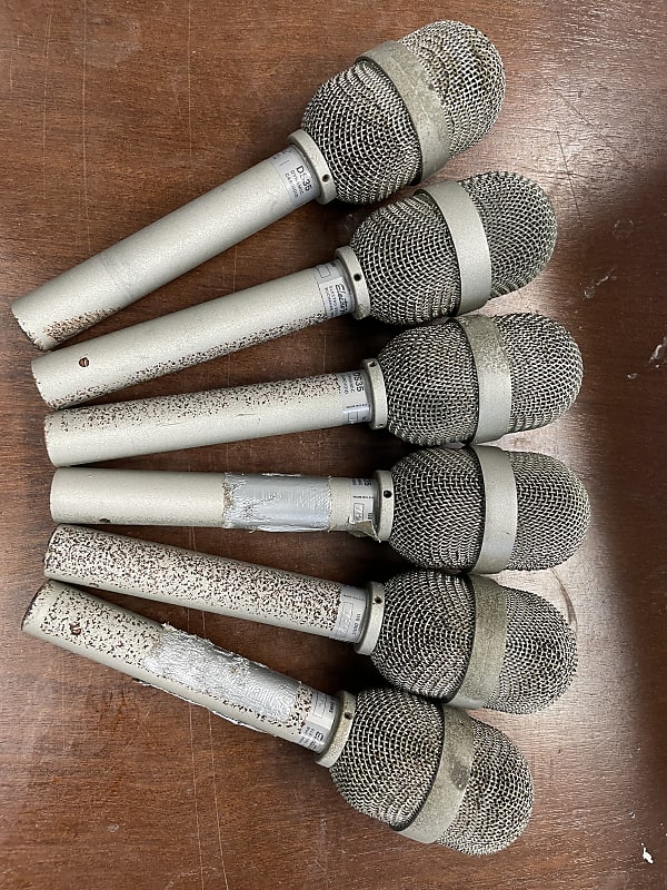 ElectroVoice Electrovoice DS35 Micrphone Lot of 6 1970’s Reverb