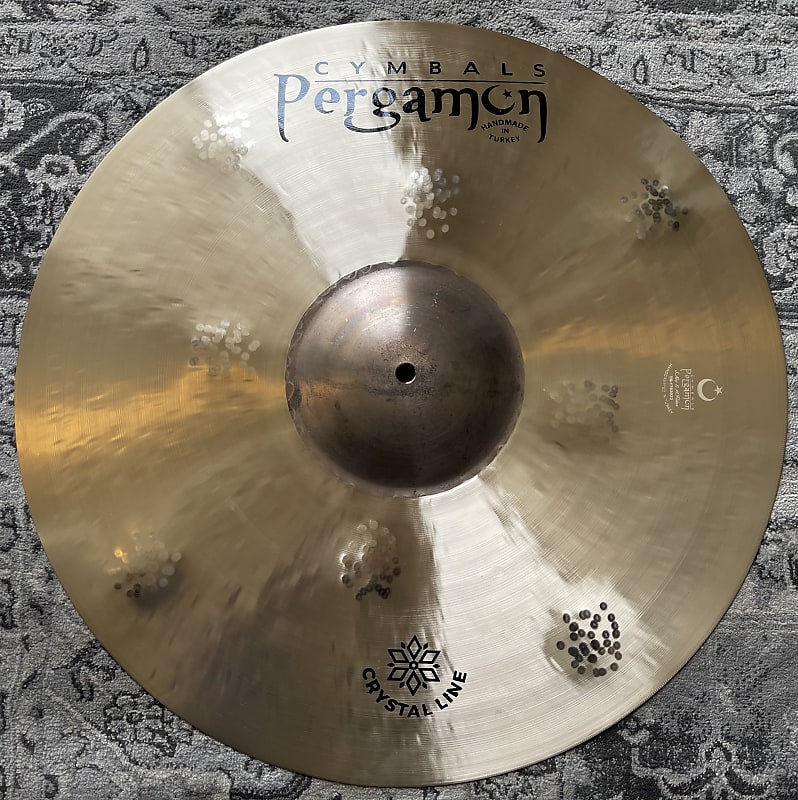 Pergamon 19” Crystal Line Hammered Crash 1594g Natural Finish