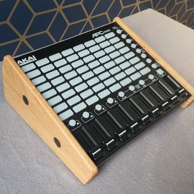 Akai APC Mini Oak Stand (ONLY) from Synths And Wood with VESA Mounting image 3
