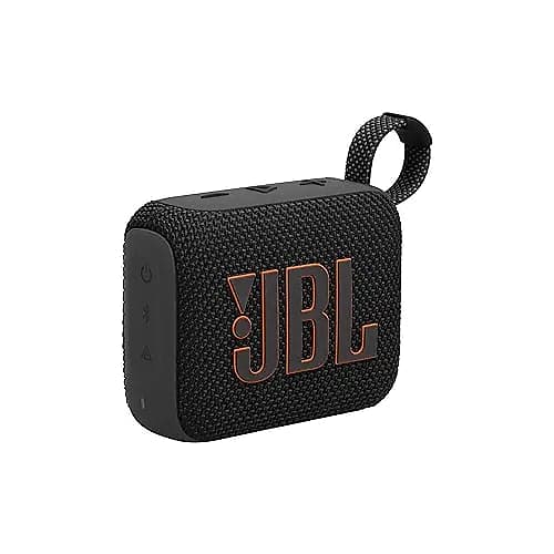JBL Go 4 - Ultra-Portable, Waterproof and Dustproof Bluetooth Speaker, Big Pro Sound with Punchy bass, 7-Hour Built-in Battery, Made in Part with Recycled Materials (Black) image 1
