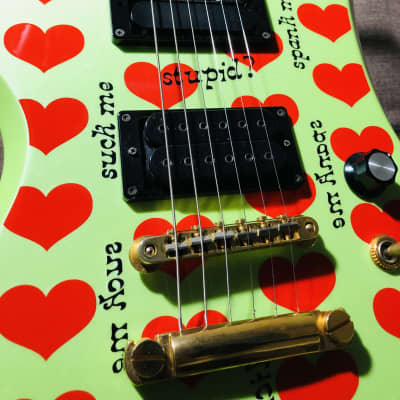 Fernandes MG Green-Heart HIDE/Mockingbird /Burny/B.C.rich