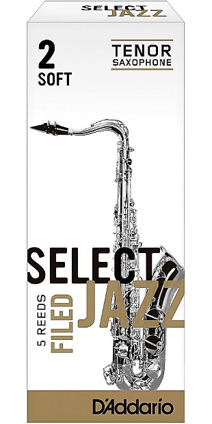 Rico RSF05TSX2S Select Jazz Tenor Saxophone Reeds, Filed - Strength 2 Soft 5-pack image 1