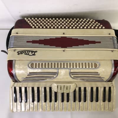 Lemar Vintage LMH-41 GOLDEN IVORY PIANO ACCORDION - MADE IN ITALY image 2